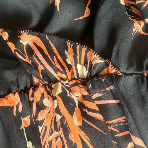 JOIE Womens Black Belted Floral Long Sleeve blouse - Picture 4 of 7